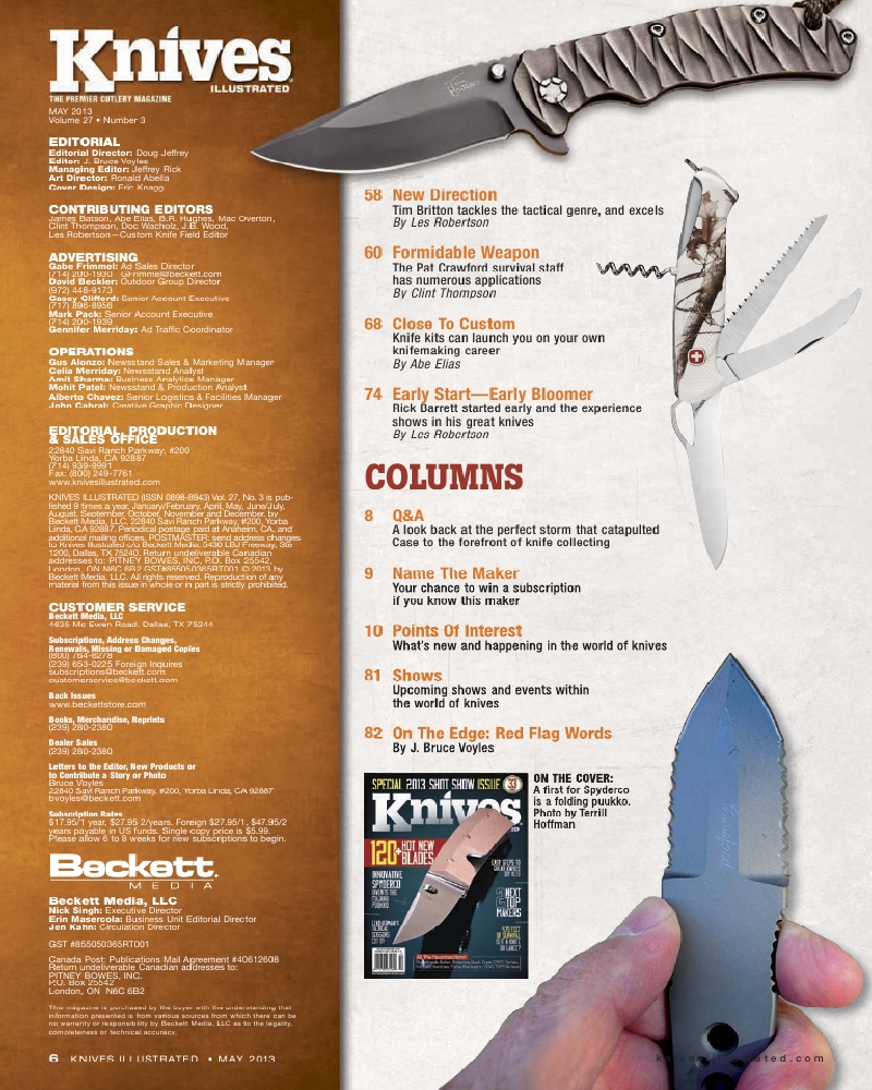 Knives Illustrated 201305